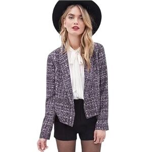 Forever 21 Cropped Abstract Print Blazer 💕
